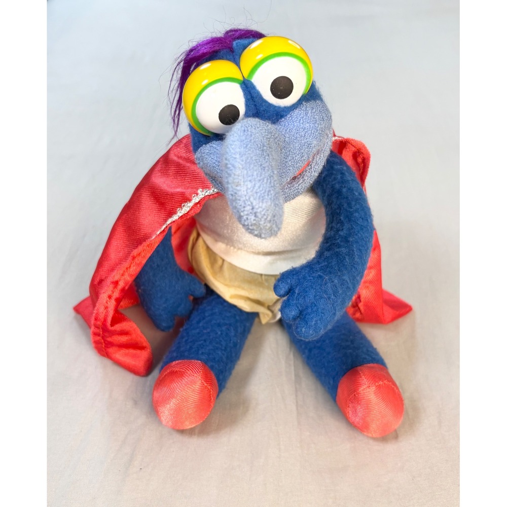 Vintage 1981 fisher price Muppets the great gonzo Plush Superhero Toy 12 inch